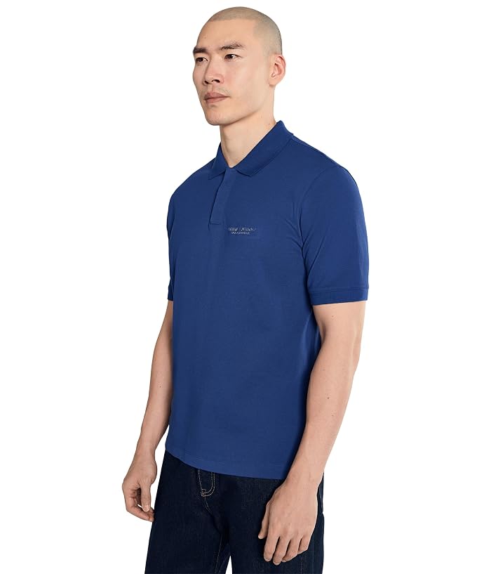 Armani Exchange Cotton Piquet Regular Polo Shirt - Image 3