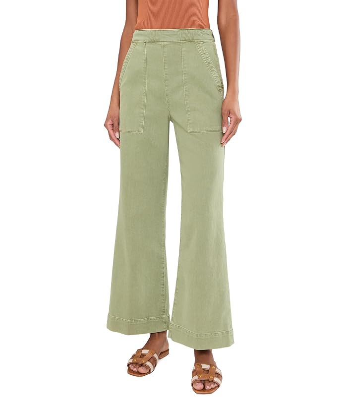 Joe's Jeans The Side Zip Wide Leg Ankle in Pesto