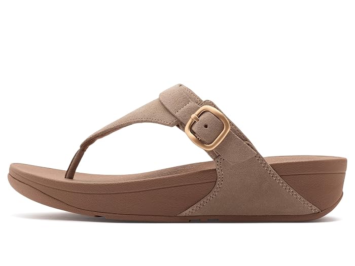 FitFlop Lulu Buckle Suede Toe-Post Sandals - Image 2