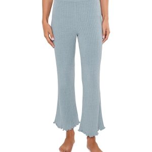 Barefoot Dreams CozyChic Ultra Lite® Petal Edge Rib Kick Flare Ankle Pants