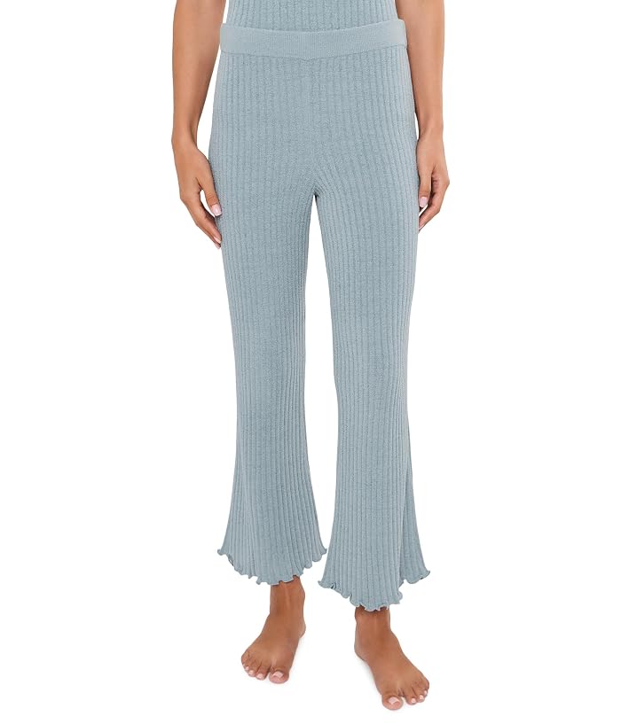 Barefoot Dreams CozyChic Ultra Lite® Petal Edge Rib Kick Flare Ankle Pants