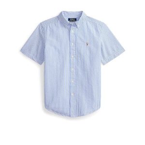 Polo Ralph Lauren Kids Striped Cotton Seersucker Shirt (Big Kid)