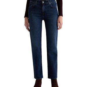 AG Jeans Brinley Mid Rise Straight In Midnight Sun