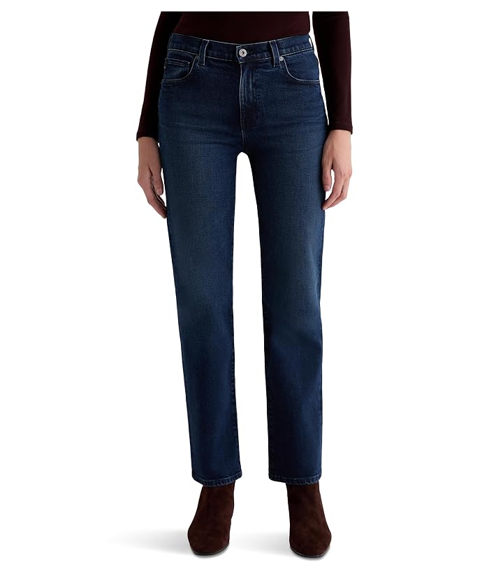 AG Jeans Brinley Mid Rise Straight In Midnight Sun