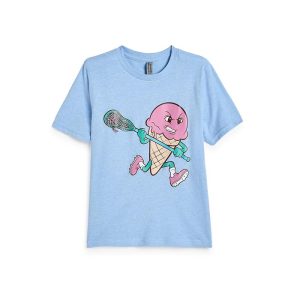 ChalkTalk SPORTS Guys Lacrosse Short Sleeve T-Shirt - Ice Cream Lacrosse