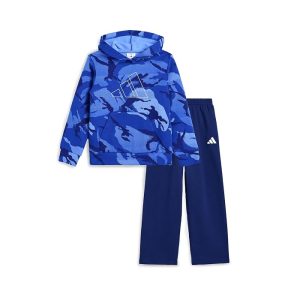 adidas Kids Aop Sportswear Camo Pullover & Pants Set (Toddler/Little Kid)