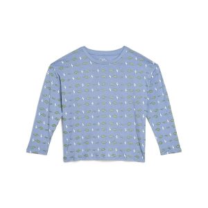 Chaser Kids Dino Bolts Cotton Jersey Long Sleeve Crew Neck Tee (Toddler/Little Kid/Big Kid)