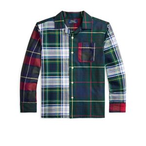 Polo Ralph Lauren Kids Plaid Cotton Oxford Fun Shirt (Big Kid)