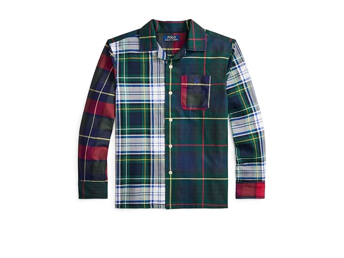 Polo Ralph Lauren Kids Plaid Cotton Oxford Fun Shirt (Big Kid)