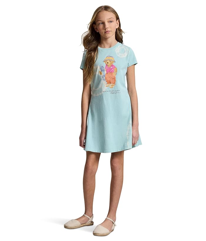 Polo Ralph Lauren Kids Tie-Dye Polo Bear Cotton Jersey Dress (Big Kid) - Image 3