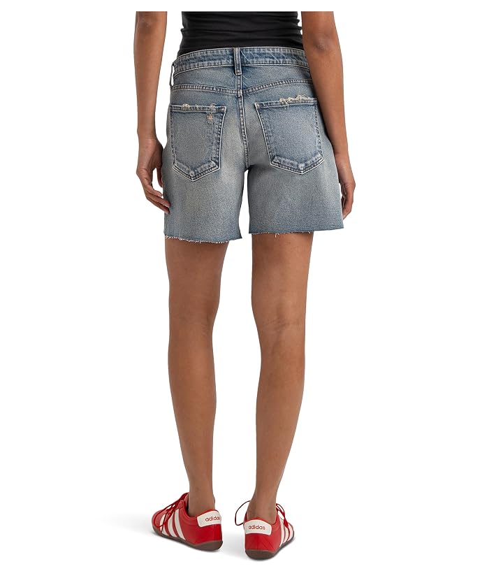 KUT from the Kloth Hailey High-Rise Shorts with Raw Hem - Image 3