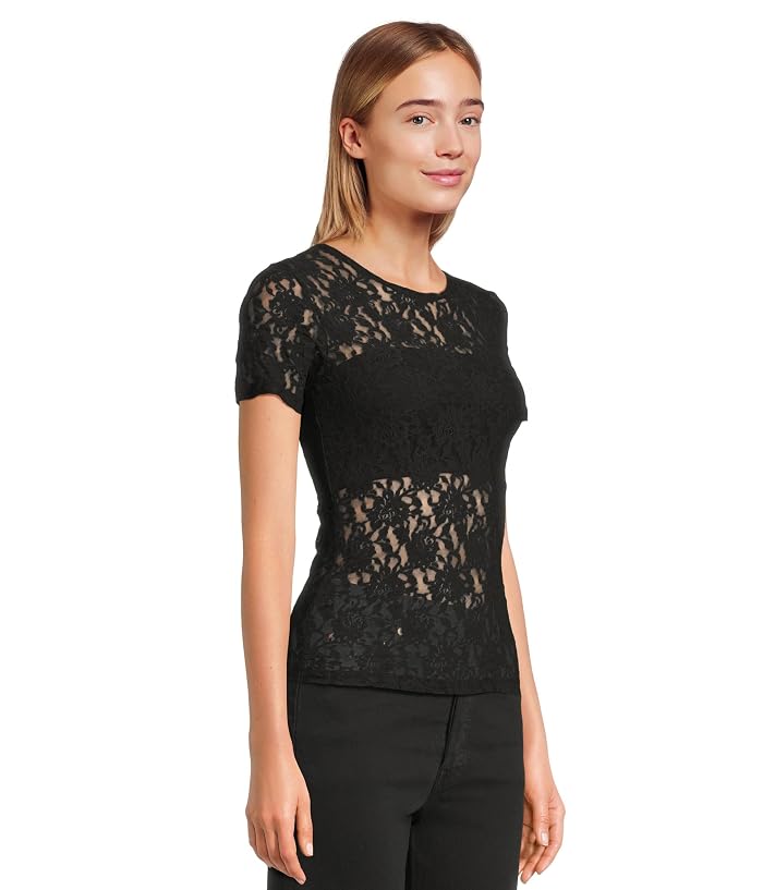 Hanky Panky Signature Lace Short Sleeve Top - Image 2