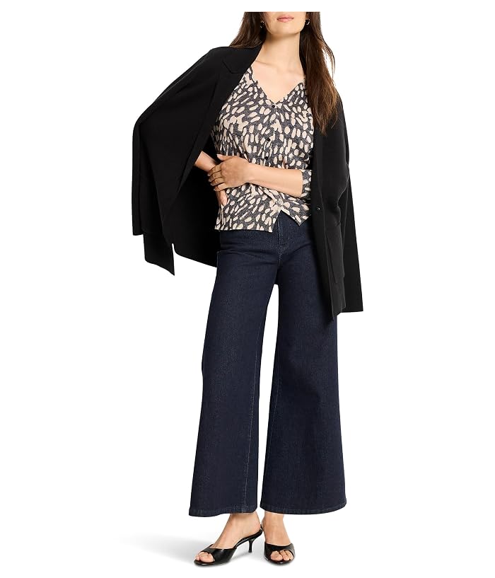 NIC+ZOE Petite Wild Dot Buttoned Up Pullover Sweater - Image 4