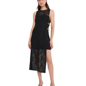 Adrianna Papell Shift Midi Knit Dress