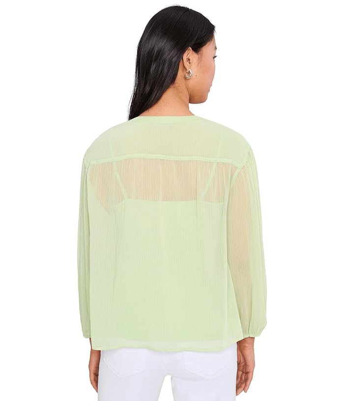 Vince Camuto Half Placket Shirred Yoke Blouse - Image 4