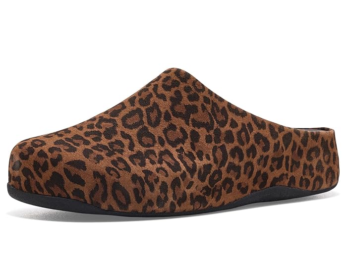 FitFlop Shuv Suede Leopard Mules