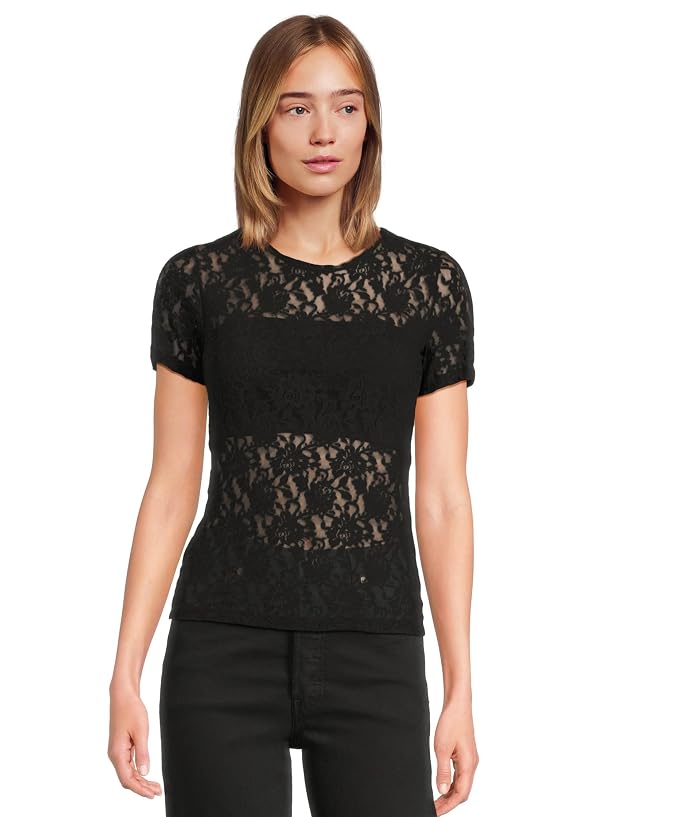 Hanky Panky Signature Lace Short Sleeve Top