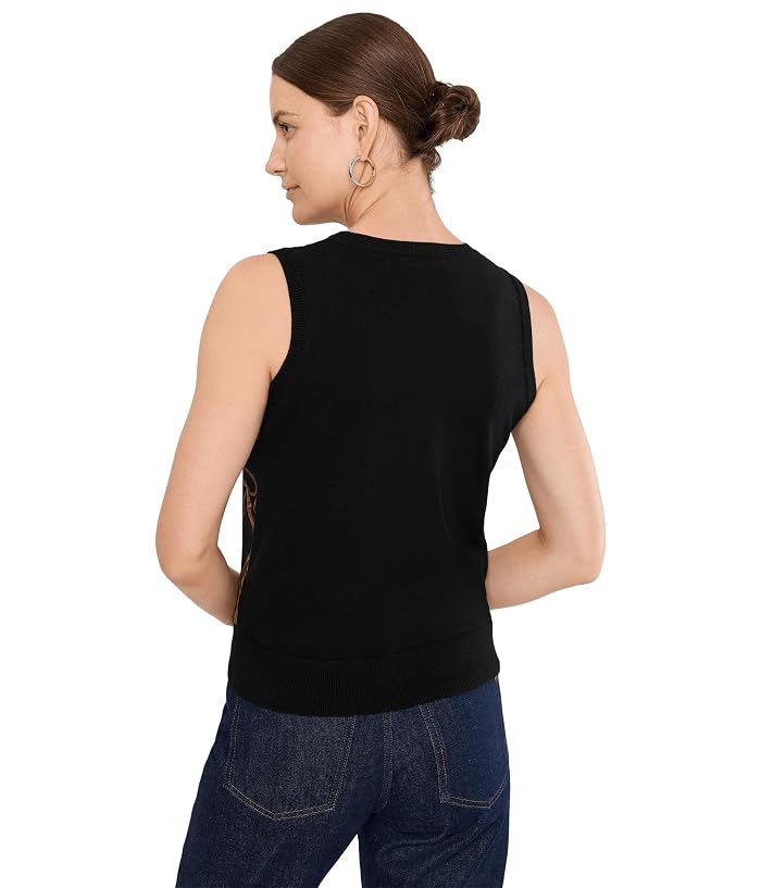 Lauren Ralph Lauren Belting-Print Sleeveless Sweater - Image 4