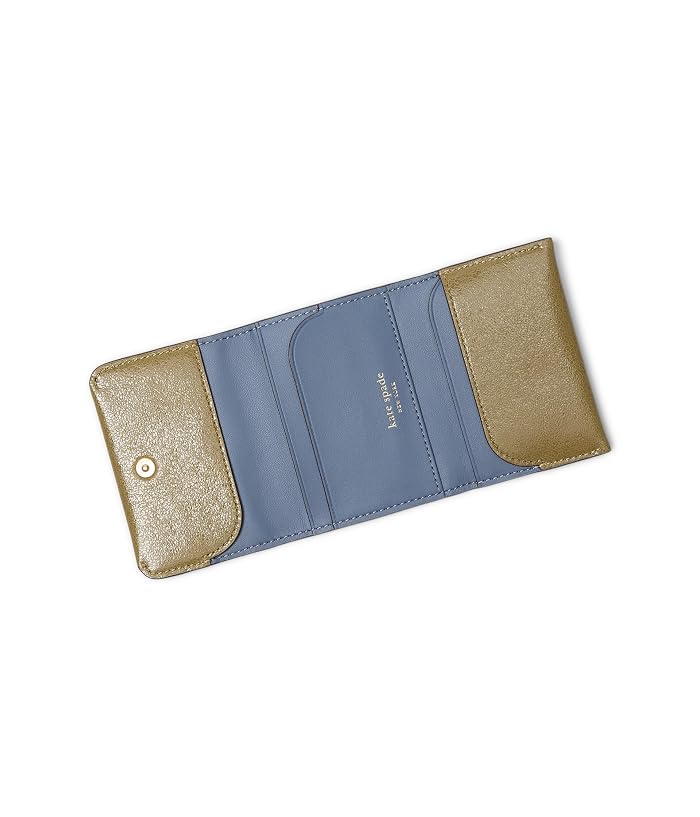 Kate Spade New York Halo Glazed Leather Card Case Trifold Wallet - Image 3