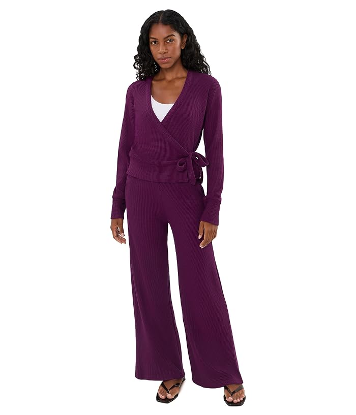 Beyond Yoga Rest Day Waffle Wrap Pullover - Image 2