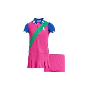 Polo Ralph Lauren Kids Big Pony Mesh Polo Dress & Bloomer (infant)