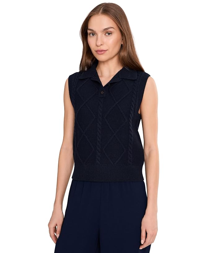 Vince Polo Cable Vest