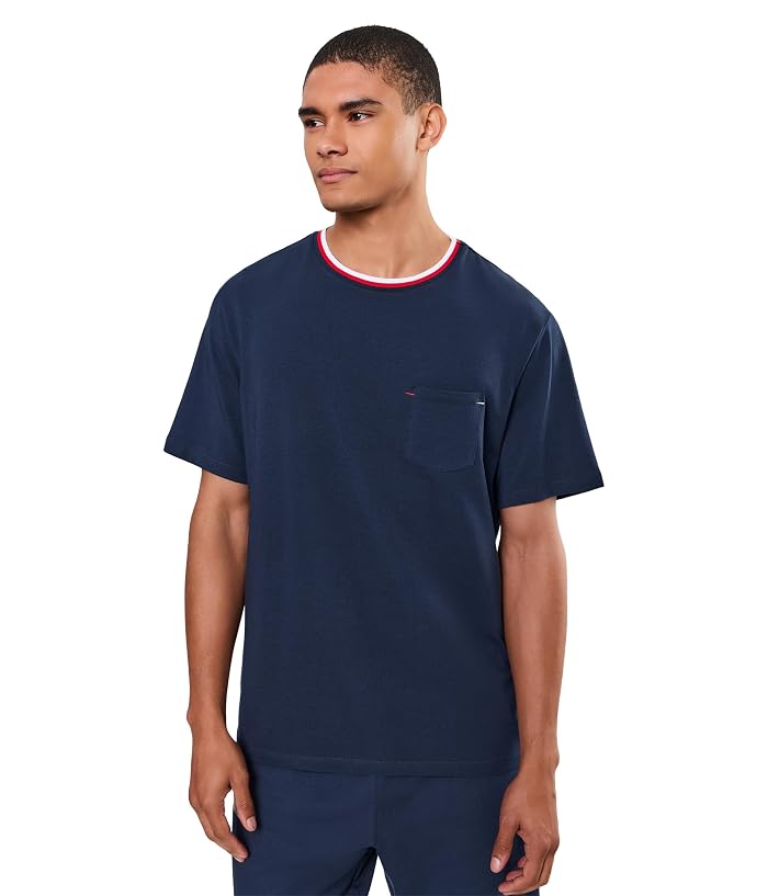 Lacoste Contrast Neck Pajama Top