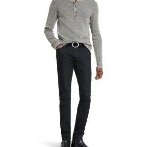 John Varvatos MEMPHIS WAFFLE HENLEY