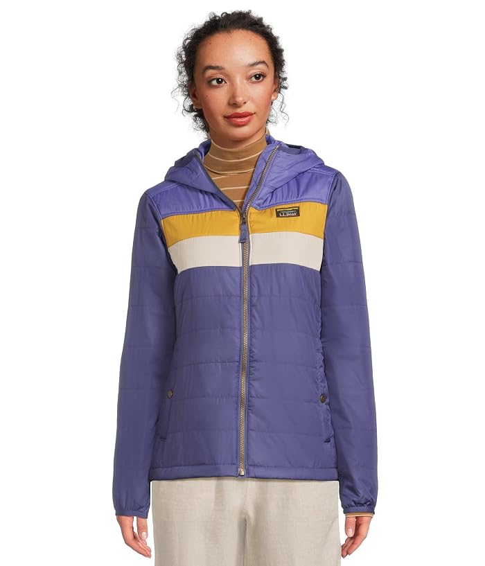 L.L.Bean Mountain Classic Hooded Puffer Color Block