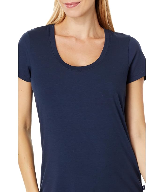 L.L.Bean Soft Stretch Supima Tee Scoop Neck Short Sleeve - Image 3