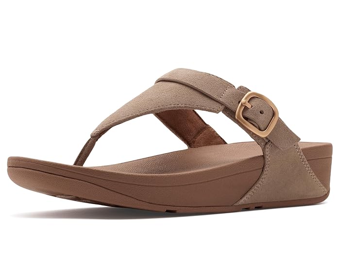 FitFlop Lulu Buckle Suede Toe-Post Sandals