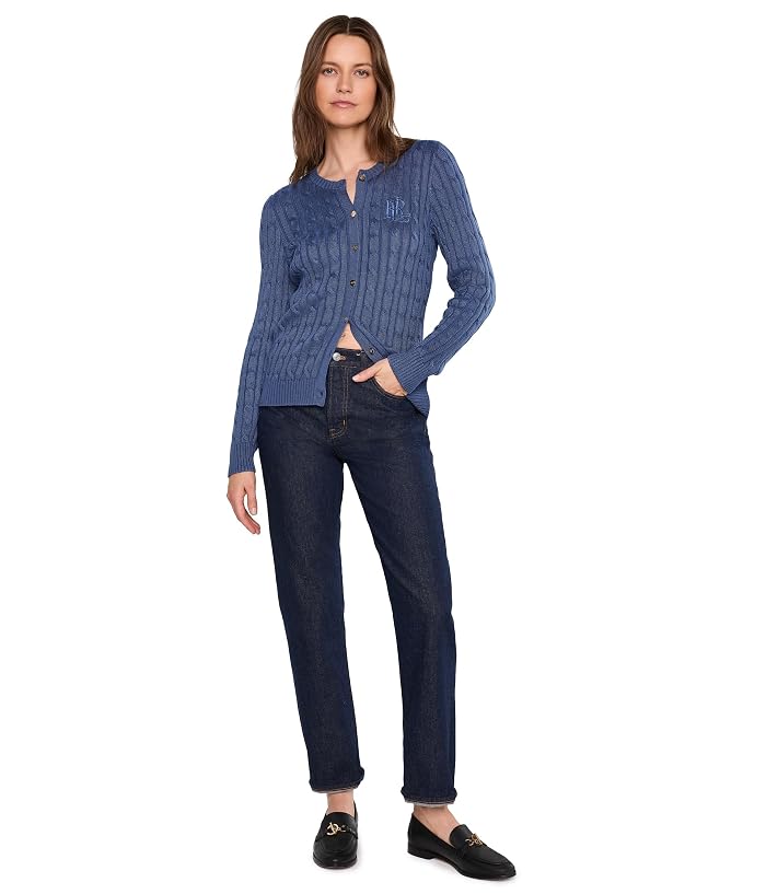 Lauren Ralph Lauren Cable-Knit Cotton-Blend Cardigan - Image 2