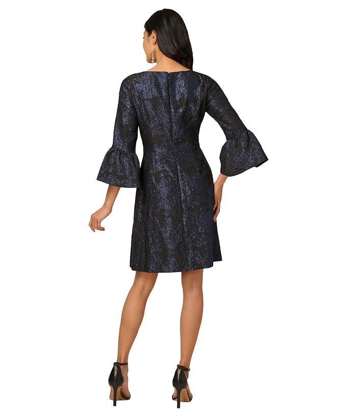 Adrianna Papell A-Line Jacquard Dress - Image 2