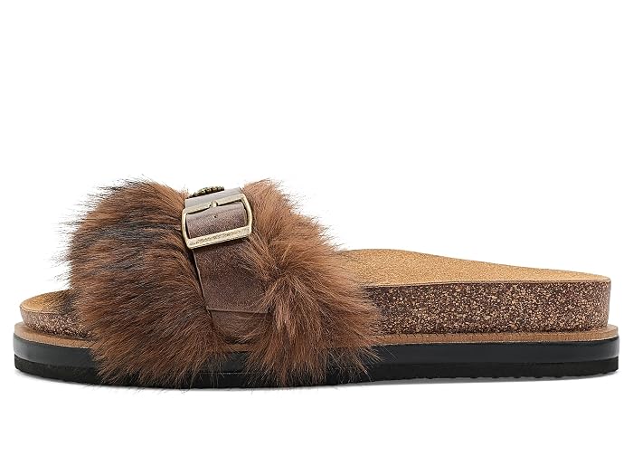Free People Frankie Faux Fur Slide Sandals - Image 4