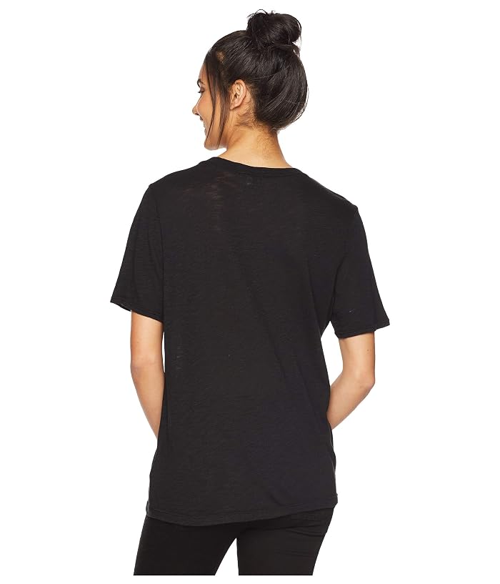 Splendid Zoe Short Sleeve Cotton Modal Slub Crew Neck - Image 3