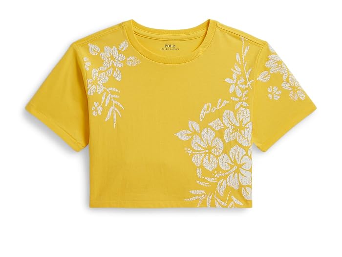 Polo Ralph Lauren Kids Floral-Print Cotton Boxy Tee (Toddler/Little Kid)