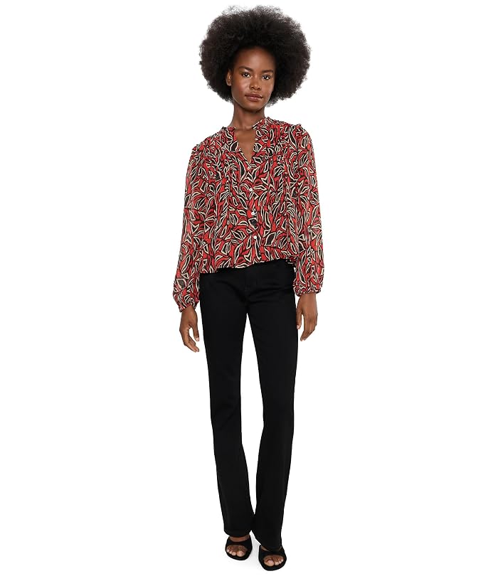 Liverpool Los Angeles Long Sleeve Woven Blouse w/ Pin Tuck - Image 2