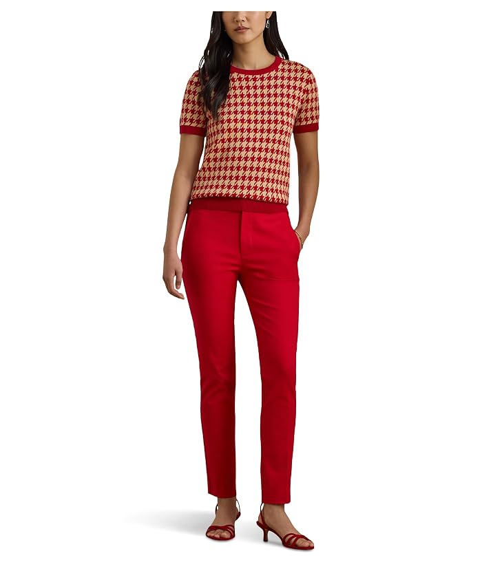 Lauren Ralph Lauren Houndstooth Short Sleeve Sweater - Image 2