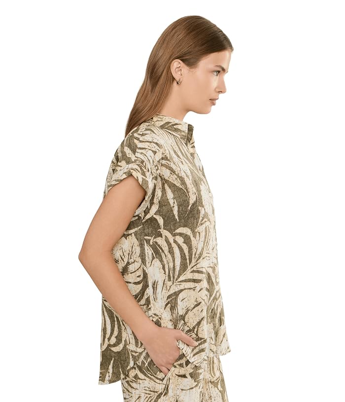 Lauren Ralph Lauren Petite Relaxed Fit Print Short Sleeve Shirt - Image 3