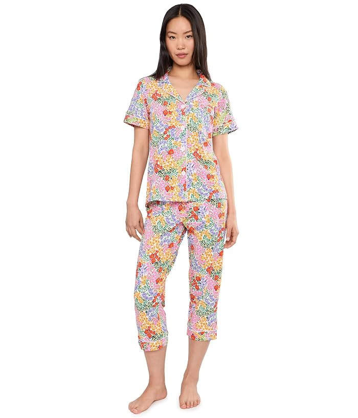 Bedhead PJs Petite Short Sleeve Cropped Cotton Knit Pajama Set