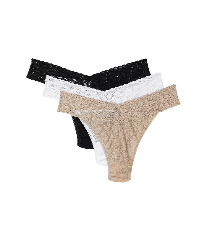 Hanky Panky Signature Lace Original Rise Thong 3-Pack - Image 3