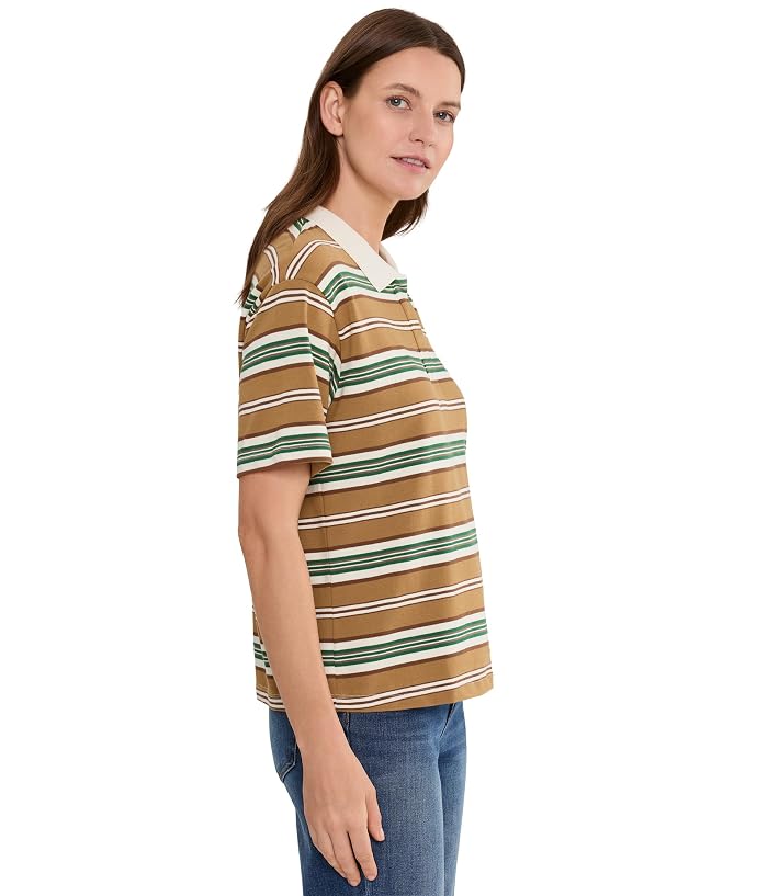 KUT from the Kloth Livvy Stripe Knit Polo Short - Image 3