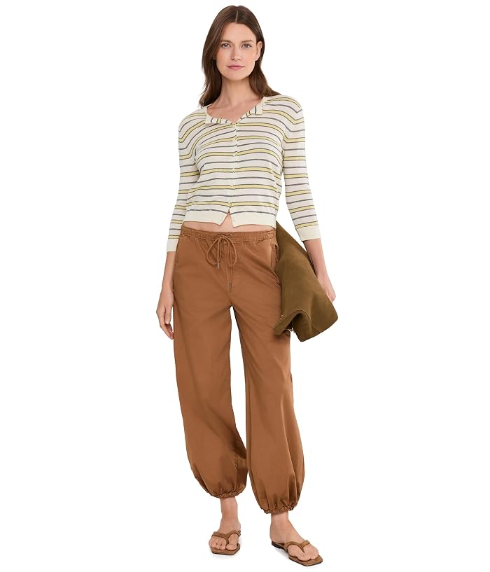 Vince Striped 3/4 Sleeve Cardi - Image 2