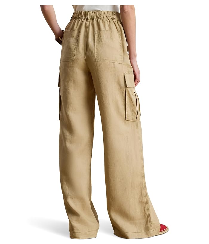 Lauren Ralph Lauren Linen Wide-Leg Cargo Pants - Image 3