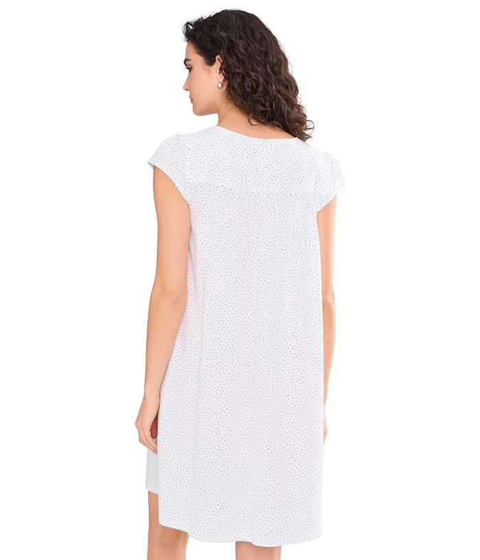 Eileen West Cotton Knit Cap Sleeve Short Gown - Image 4