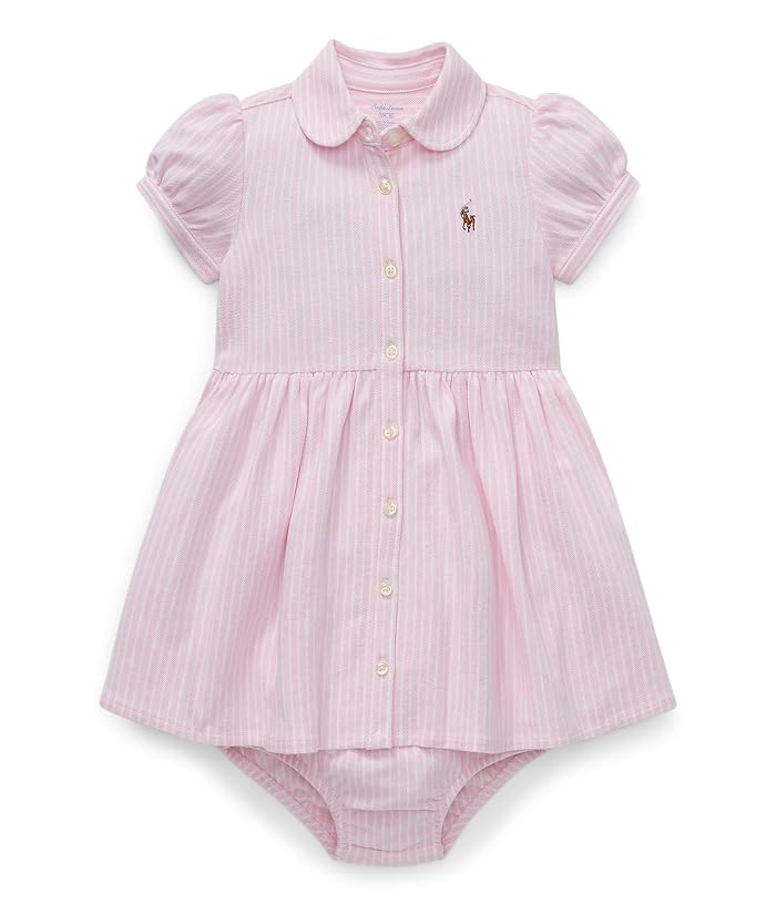 Polo Ralph Lauren Kids Striped Knit Oxford Dress (Infant) - Image 4