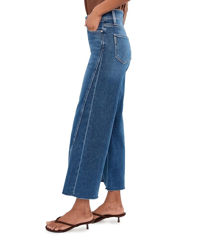 Paige Anessa W/ Twisted Outseam Panel Raw Hem In Hollyhock - Image 3