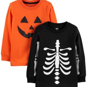 Simple Joys by Carter's 2-Pack Halloween Long Sleeve Tees (Toddler)