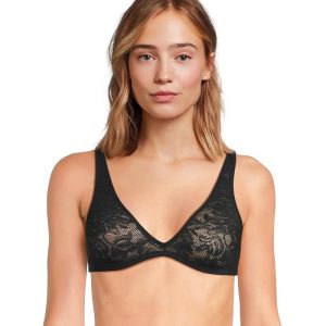 Eberjey Soft Stretch Recycled Lace Plung Bralette