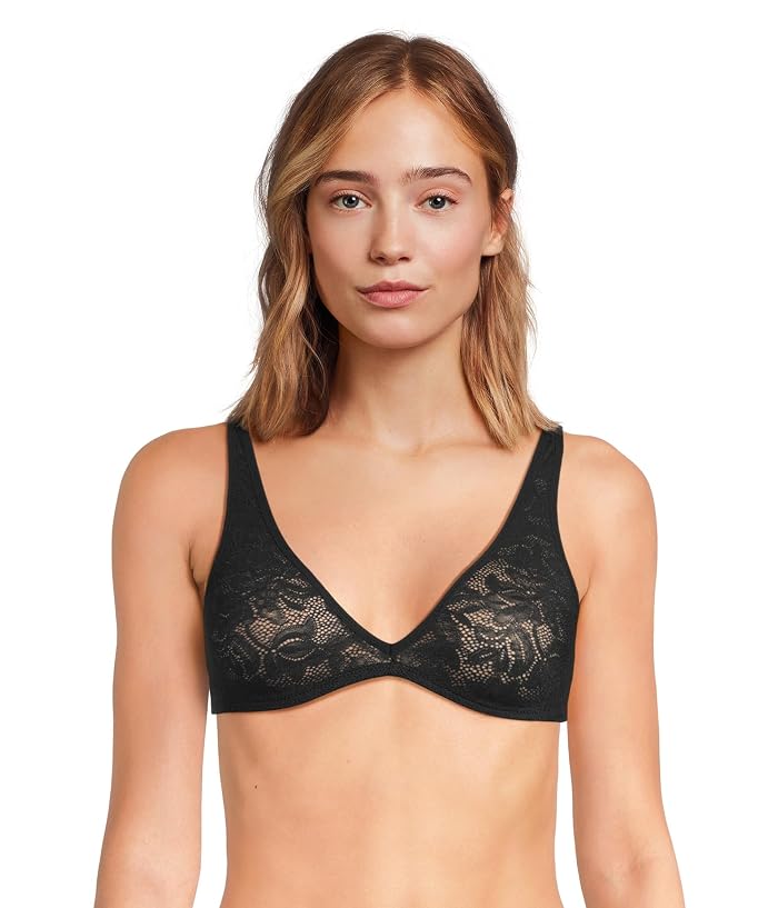 Eberjey Soft Stretch Recycled Lace Plung Bralette